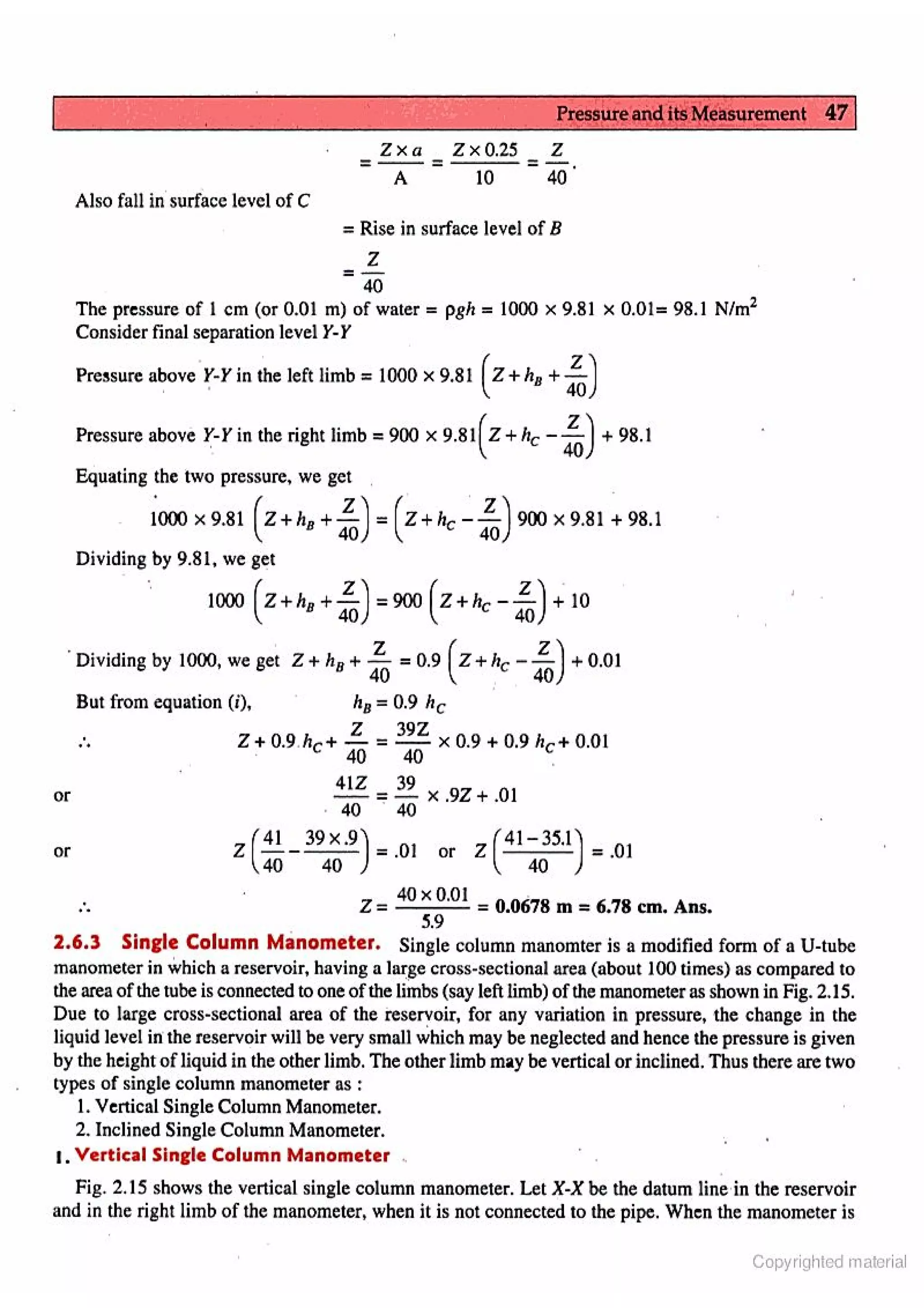 Fluid Mechanic and Hyraulics
