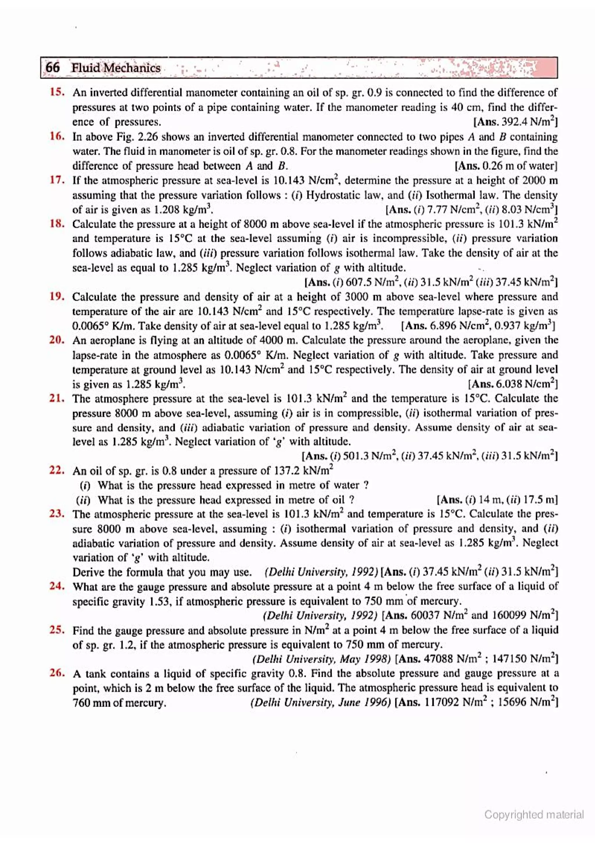 Fluid Mechanic and Hyraulics