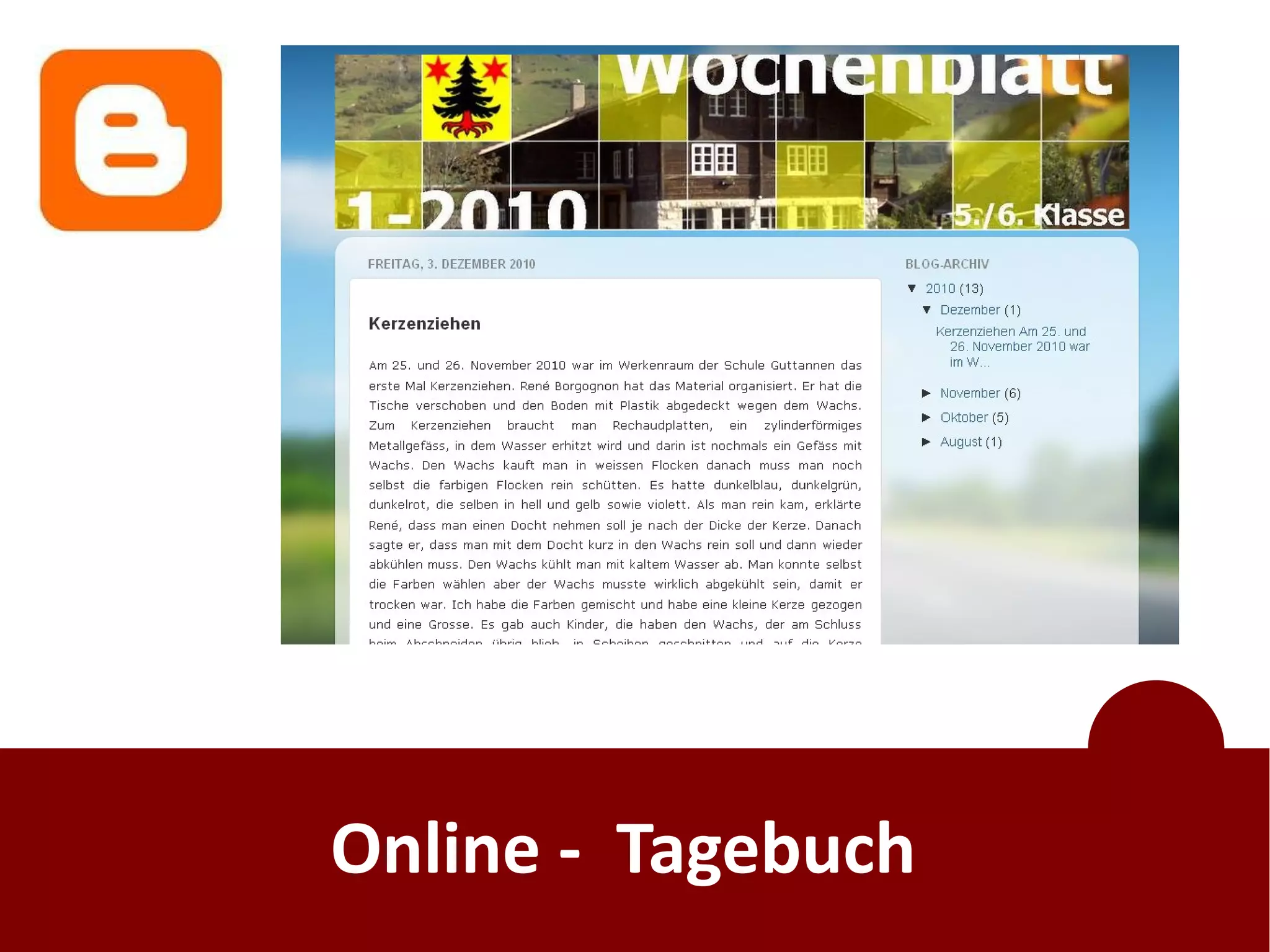 Online - Tagebuch
 