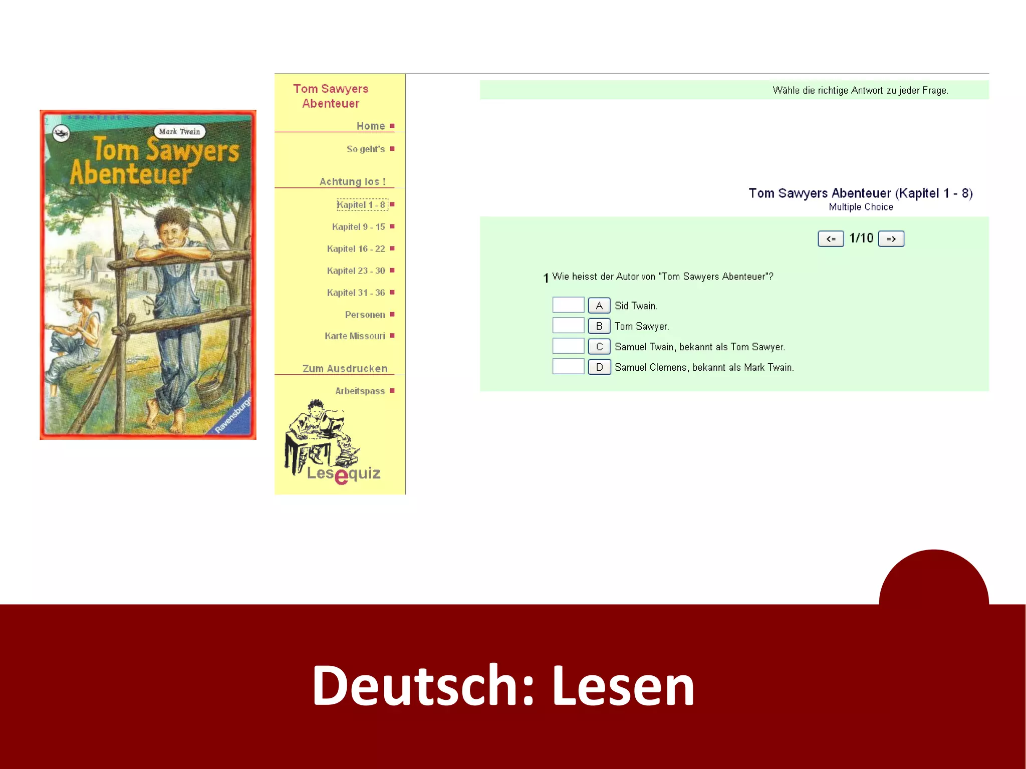 Deutsch: Lesen
 