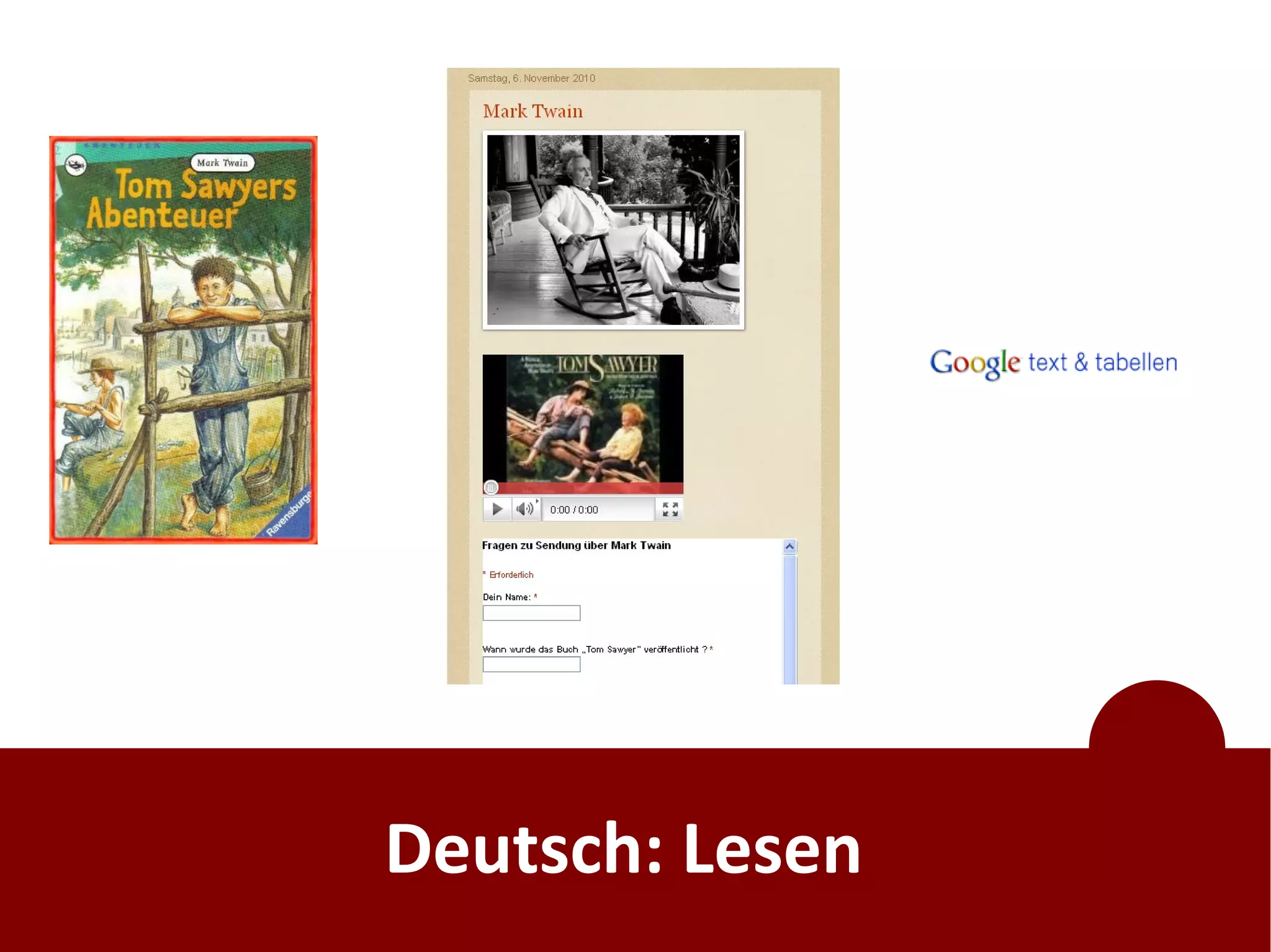 Deutsch: Lesen
 