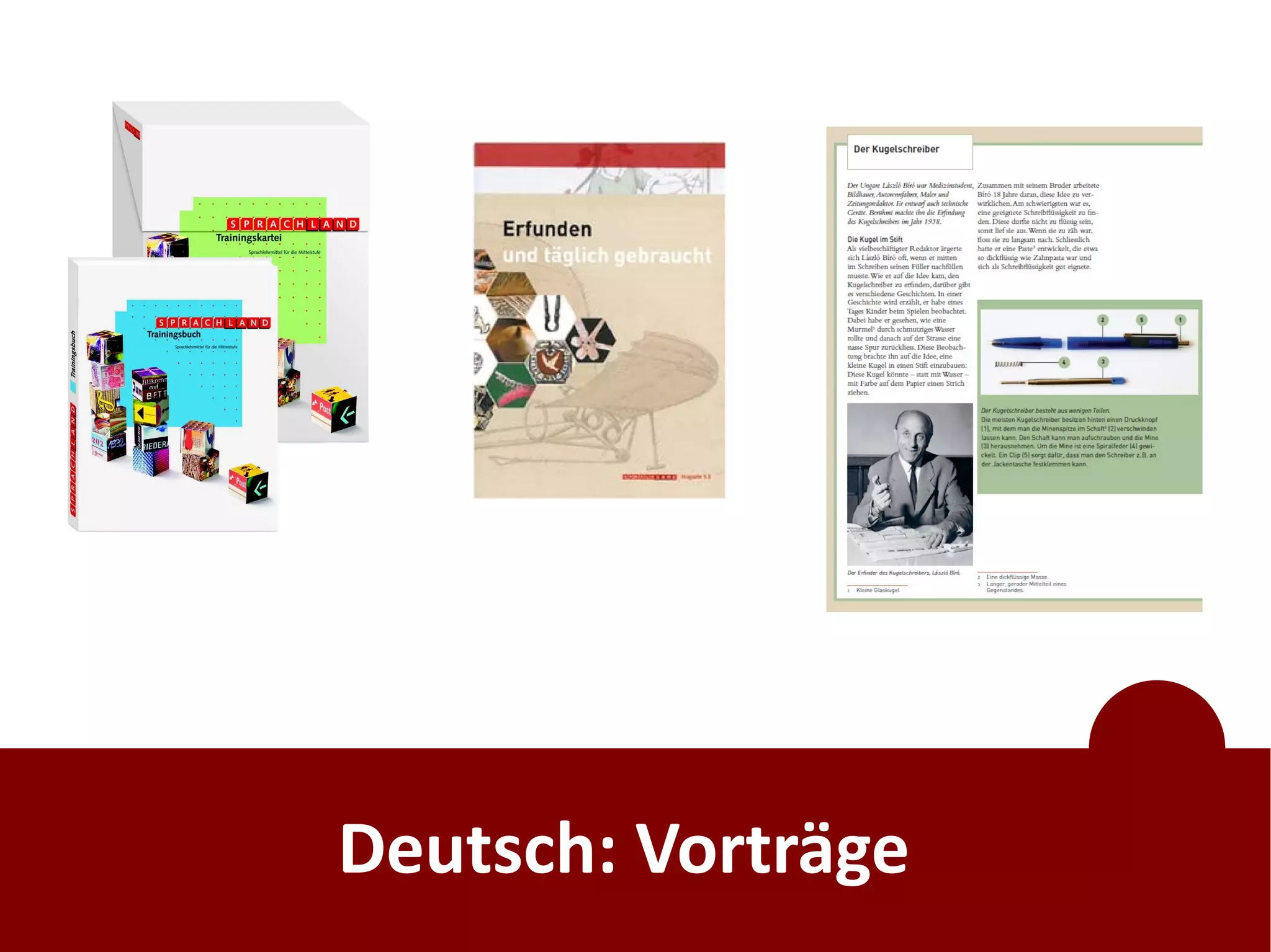 Deutsch: Vorträge
 