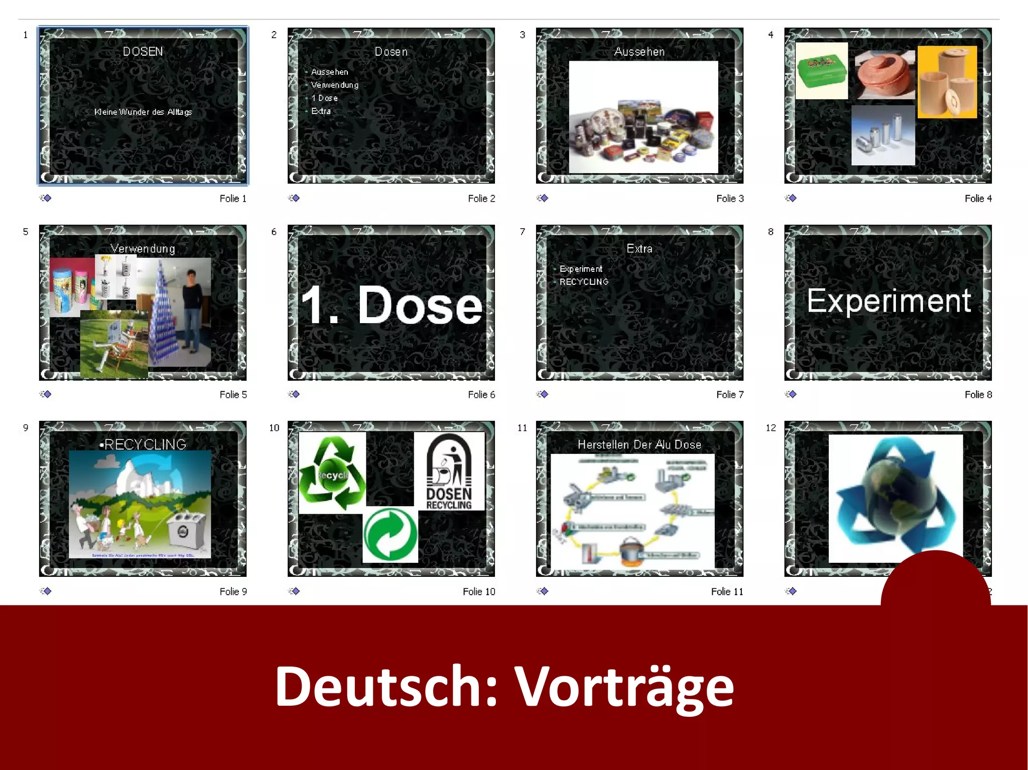 Deutsch: Vorträge
 