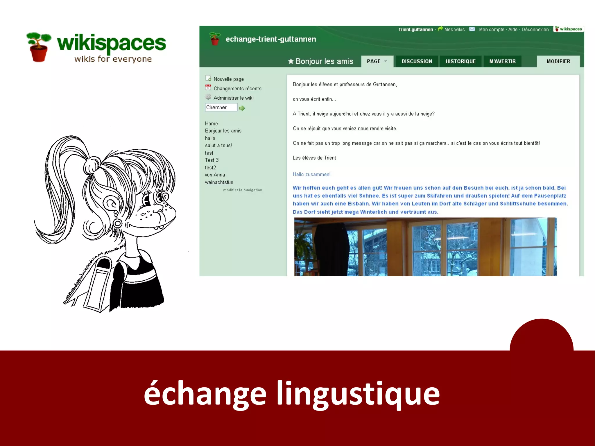 échange lingustique
 
