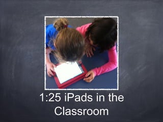 1:25 iPads in the
Classroom
 