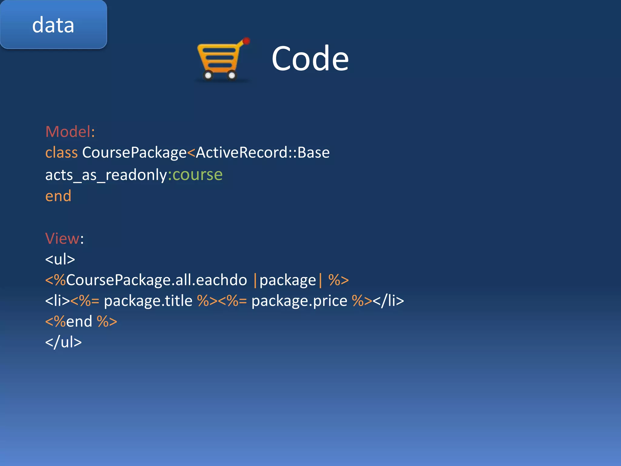  AJAX Loaded View SegmentsBusiness exampledatauserpurchasecourselearning process