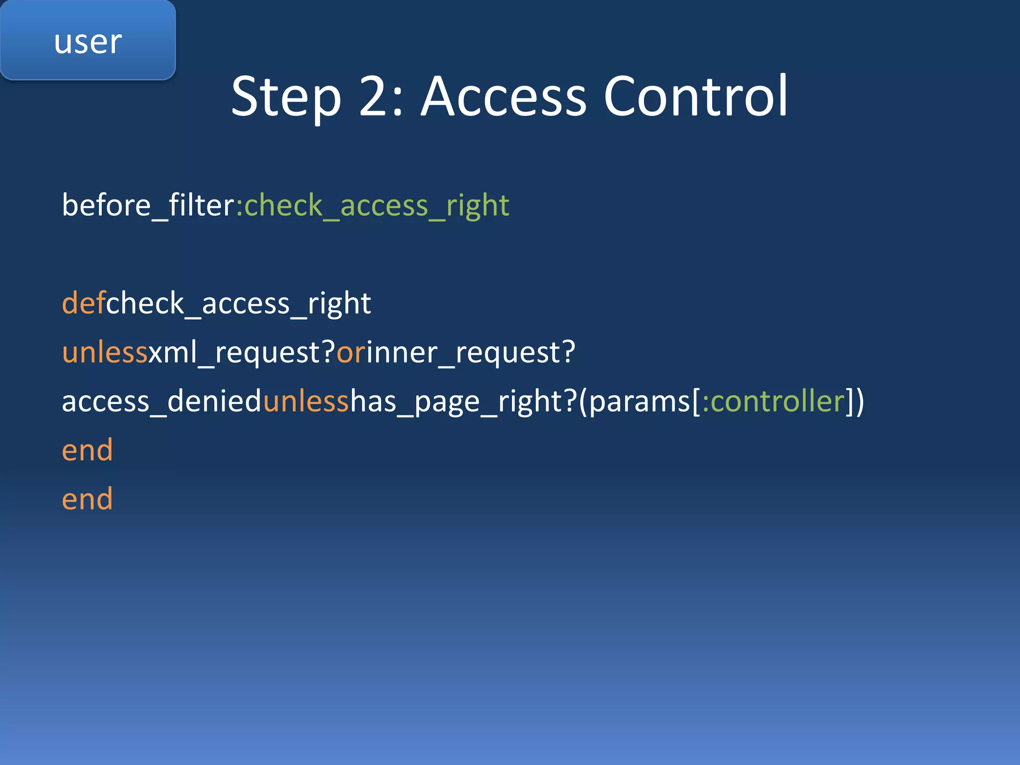 Step 1: User Authuser