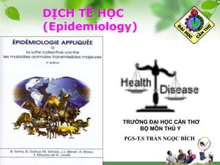1
DỊCH TỄ HỌC
(Epidemiology)
PGS-T.S TRẦN NGỌC BÍCH
TRƯỜNG ĐẠI HỌC CẦN THƠ
BỘ MÔN THÚ Y
 