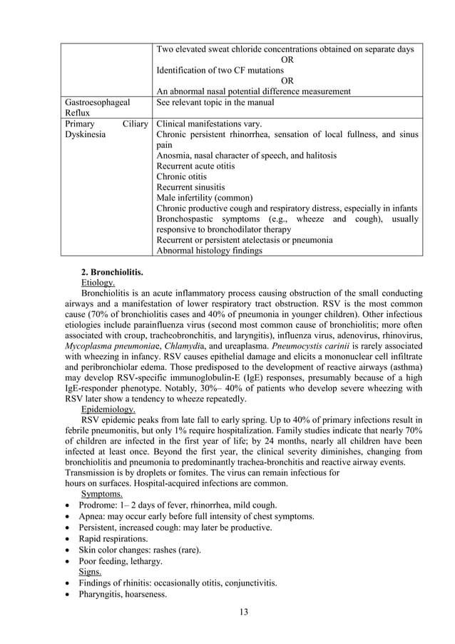 1 topic 1 differential diagnosis of pneumonia in children