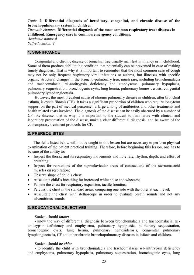1 topic 1 differential diagnosis of pneumonia in children