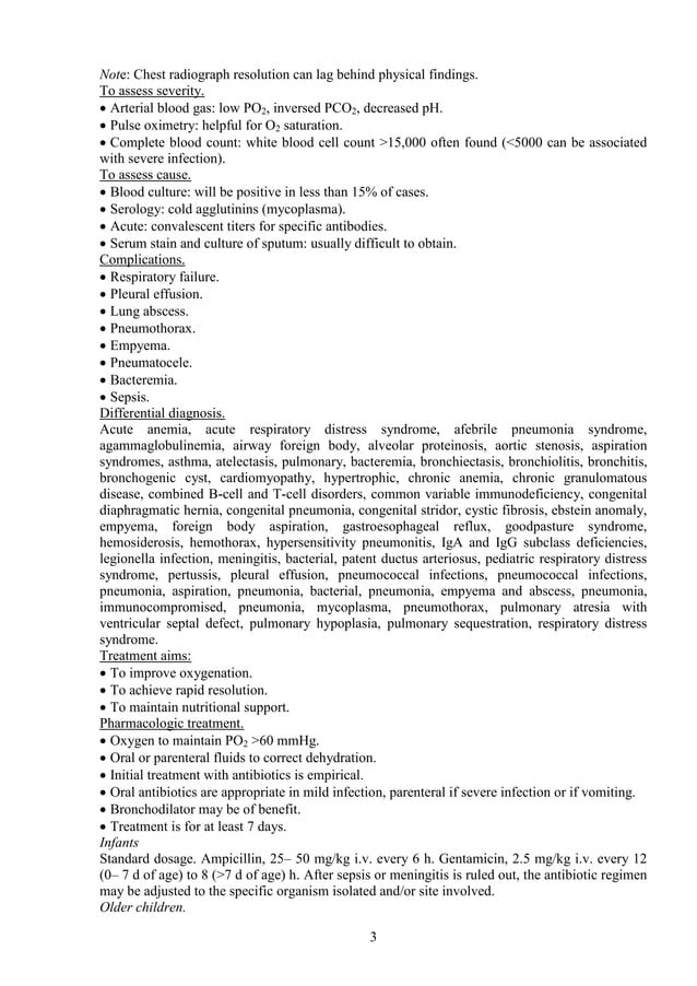 1 topic 1 differential diagnosis of pneumonia in children