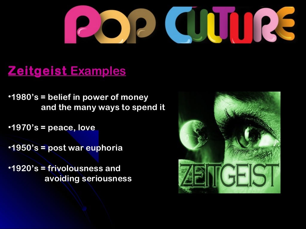 Pop Culture And The Media