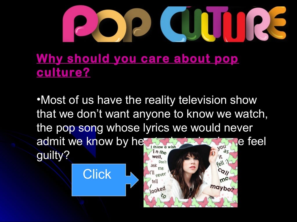 Pop Culture and the Media