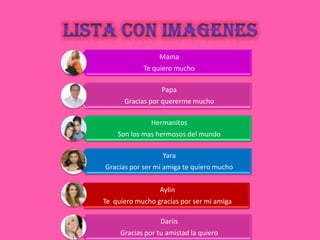 Lista con imagenes