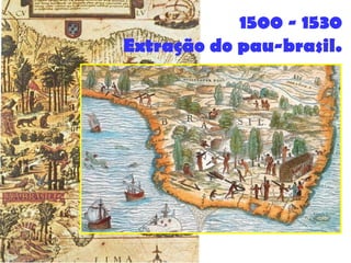 1500 - 1530
Extração do pau-brasil.
 