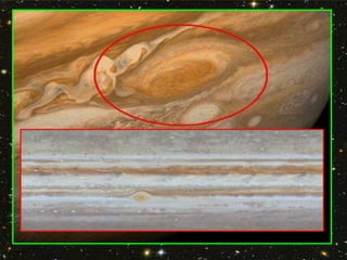 Recentemente (1979) foi
possível ter certeza de que
Júpiter também POSSUÍA ANÉIS
AO SEU REDOR. Por serem
muito finos, chei...