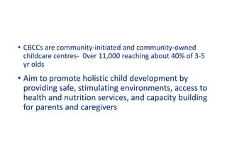 Improving Child Nutrition and Development through CBCCs in Malawi | PPTX