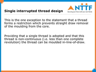Collapsed 1st Thread Example 1 UNDER CUT mould tool internal and external | PDF