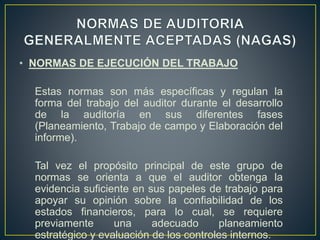 4. PLANEAMIENTO Y SUPERVISIÓN
"La auditoría debe ser planificada apropiadamente y el
trabajo de los asistentes del auditor...