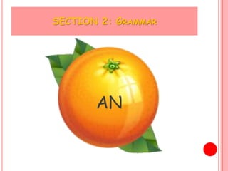 SECTION 2: GRAMMAR




       AN
 