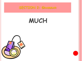 SECTION 2: GRAMMAR



    MUCH
 