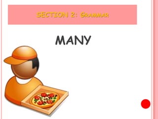 SECTION 2: GRAMMAR



    MANY
 