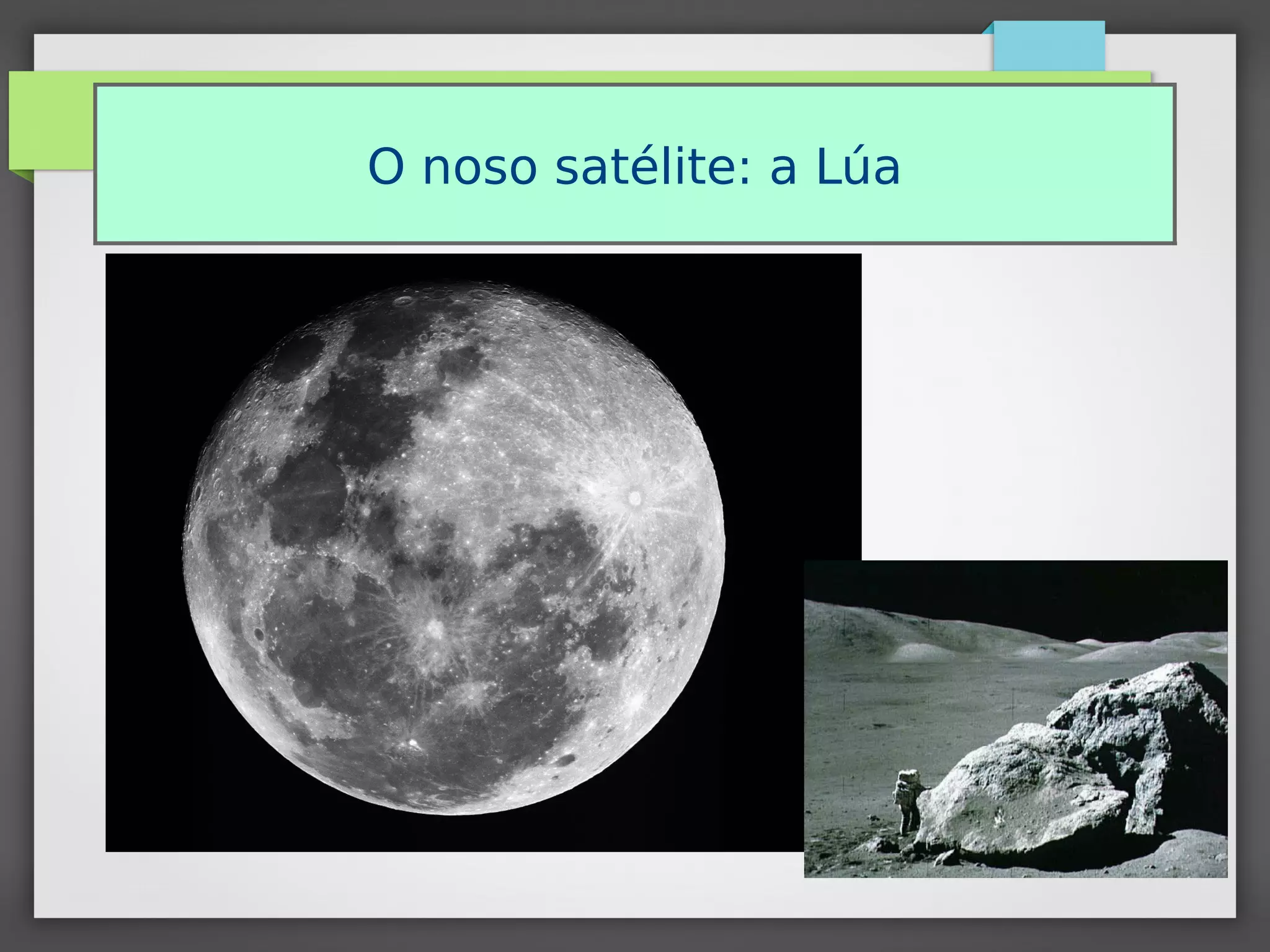 O noso satélite: a Lúa
 