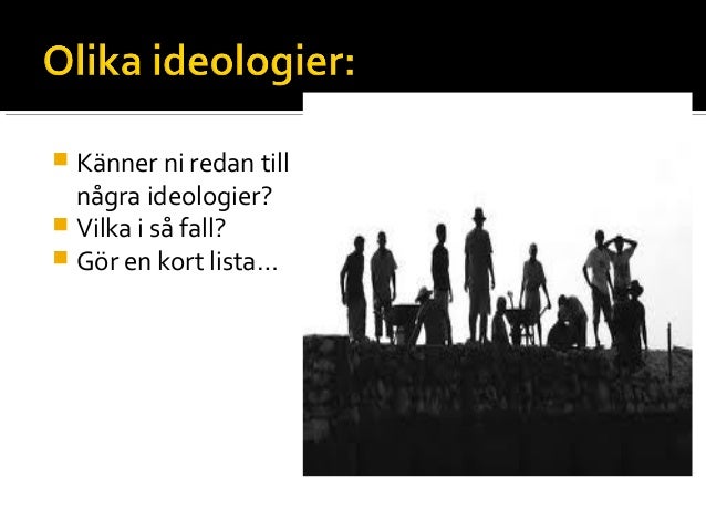 1 vad är en ideologi