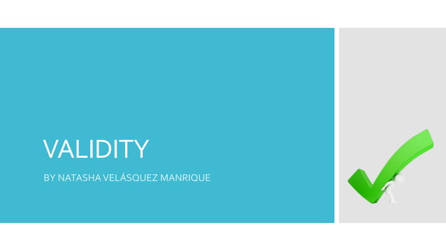 Validity | PPT