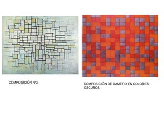 COMPOSICIÓN Nº3 COMPOSICIÓN DE DAMERO EN COLORES
OSCUROS
 