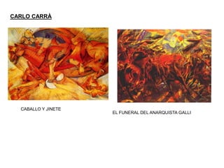 CARLO CARRÀ
EL FUNERAL DEL ANARQUISTA GALLI
CABALLO Y JINETE
 