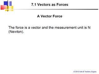 1 vectors as_forces