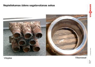 ©ViessmannWerke
Nepietiekamas ūdens sagatavošanas sekas
Vitoplex Vitocrossal
Folie25
NMAMuG
 