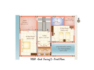 1 villa  plan