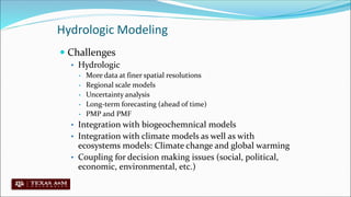 Hydrology modelling related informations | PDF
