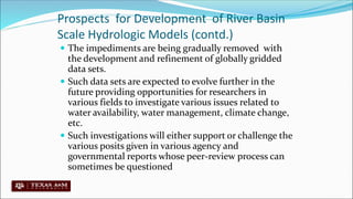 Hydrology modelling related informations | PDF