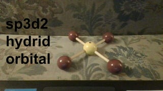 AX4F2 Square Planar sp3d2 XeF4
v
sp3d2
hydrid
orbital
 