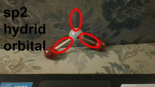 AX2E Bent sp2 SO2
v
sp2
hydrid
orbital
 