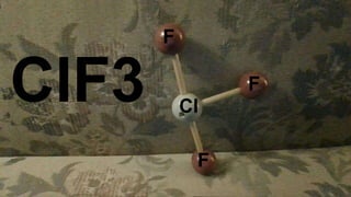 AX2E2 T-Shaped sp3d ClF3
v
Cl
F
F
F
ClF3
 