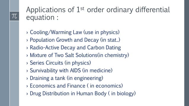 Differential equation and its order and degree | PPTX | Physics | Science