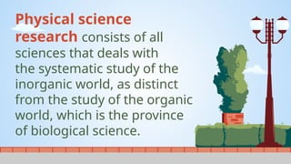 1) Walkthrough of the Research Categories | PPTX