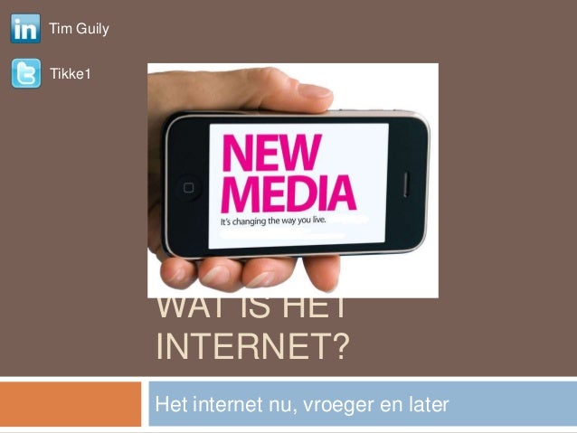 1 wat is het internet