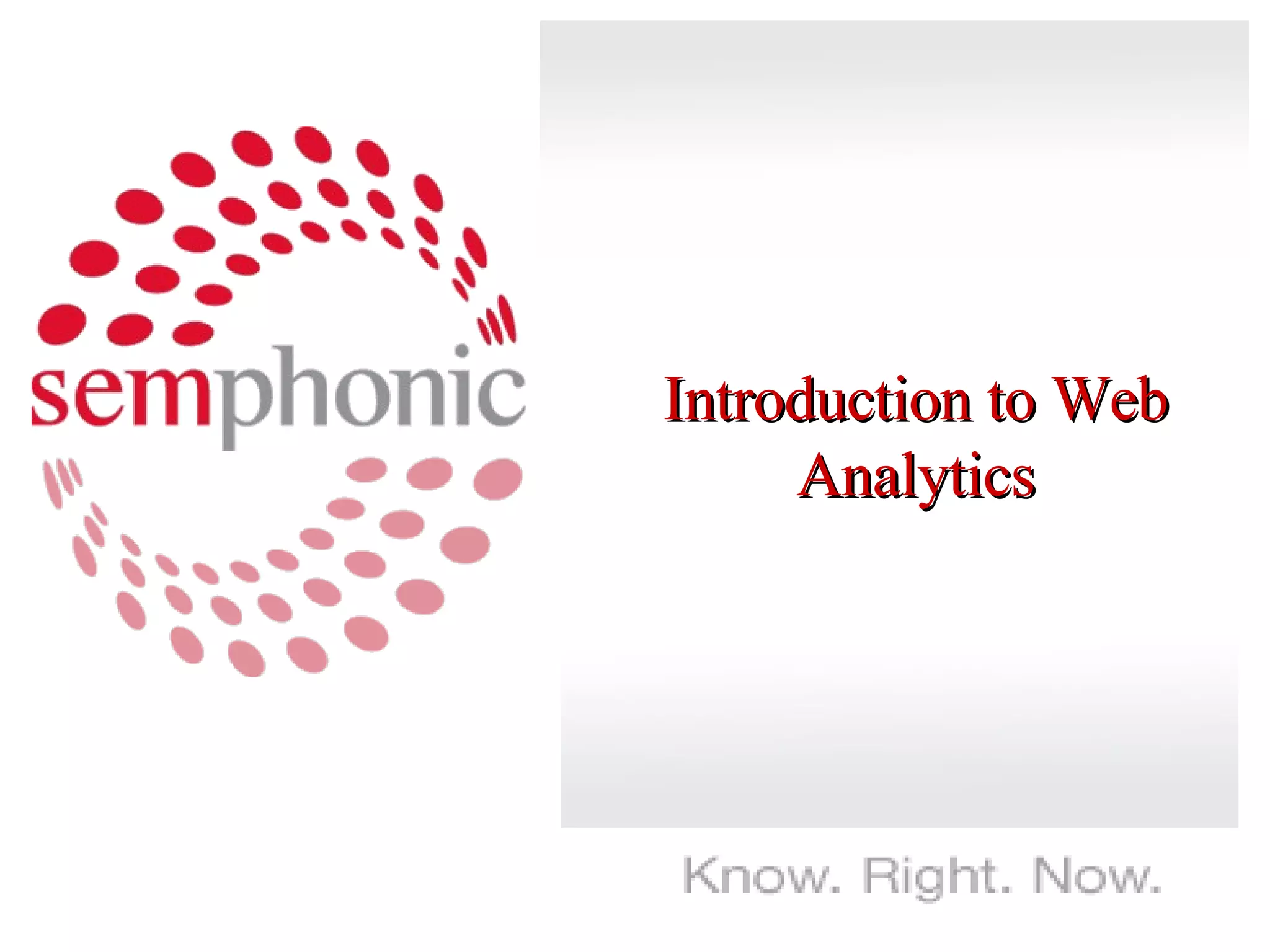 Introduction to Web Analytics 