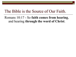 What Does The Bible Say About Itself | PPT
