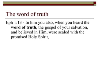 What Does The Bible Say About Itself | PPT