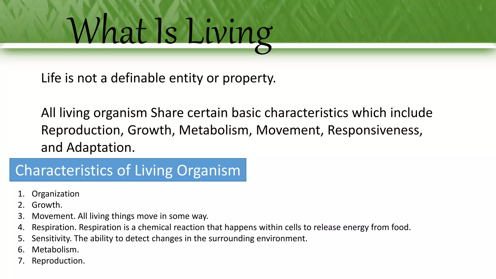 1 what is living | PPTX