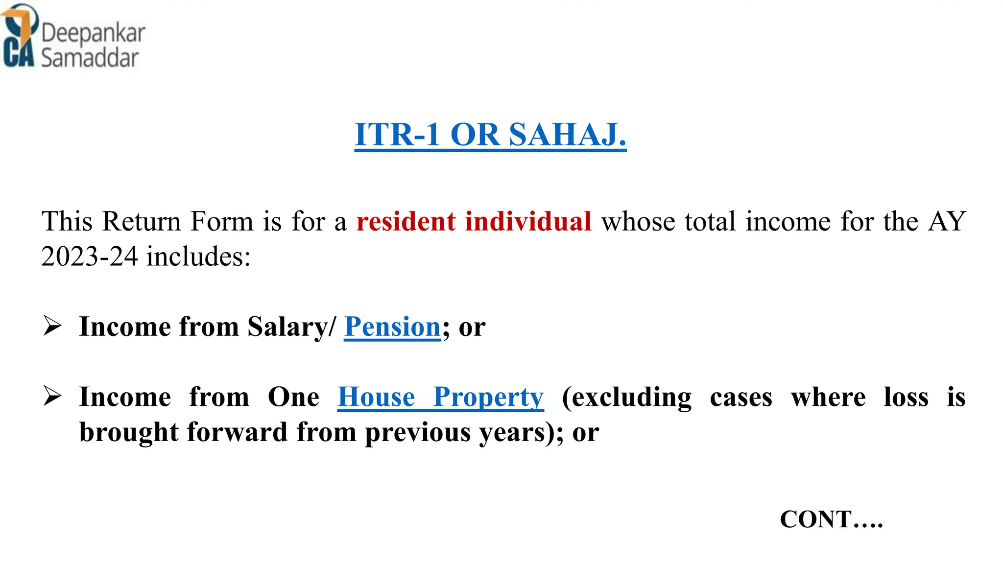1 Types of ITR forms to be filed for FY 2223.pptx