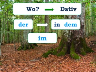Wo?
in demder
Dativ
im
 