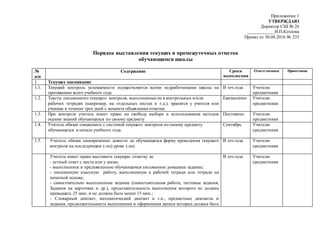 1 Порядок Выставления Текущих И Промежуточных Отметок Word | PPT
