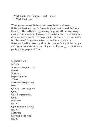 1 Work Packages, Schedule, and Budget1.1 Work PackagesWork pac.docx ...